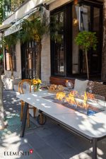 OSLO MARBLE PORCELAIN DINING TABLE OFP301-BW - Image 2